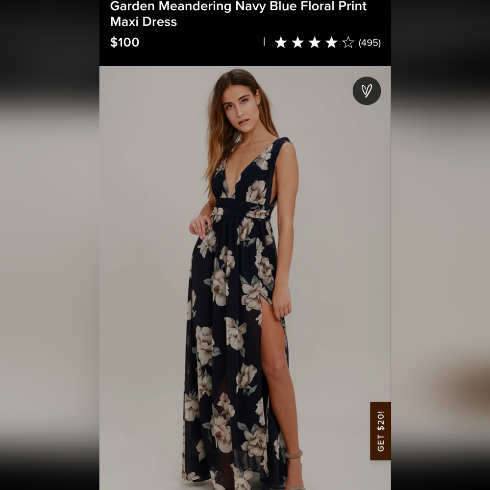 Navy blue maxy dress
